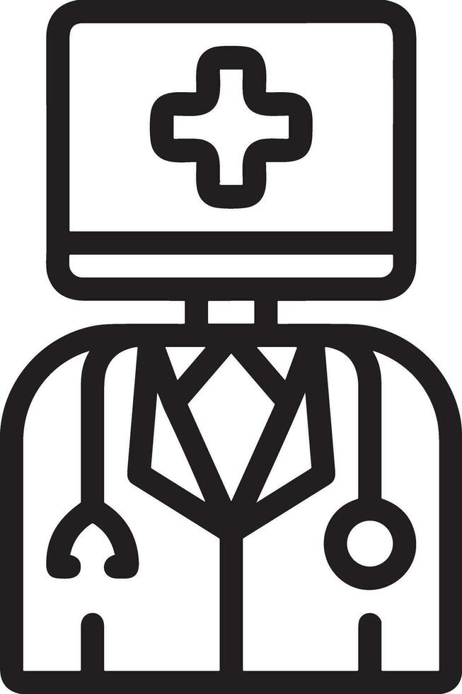 Artificial Intelligence icon symbol vector image. Illustration of the brain robot learning human smart algorithm design image.