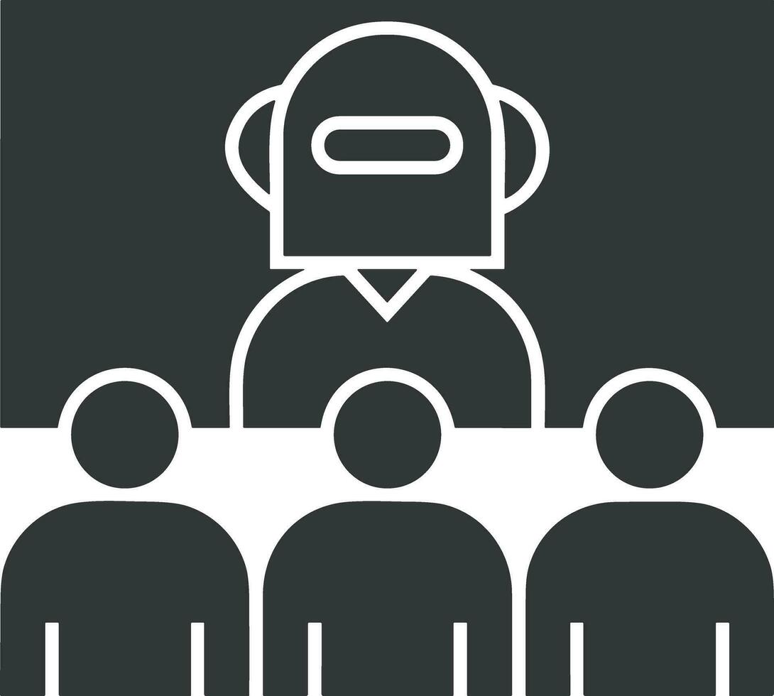 Artificial Intelligence icon symbol vector image. Illustration of the brain robot learning human smart algorithm design image.