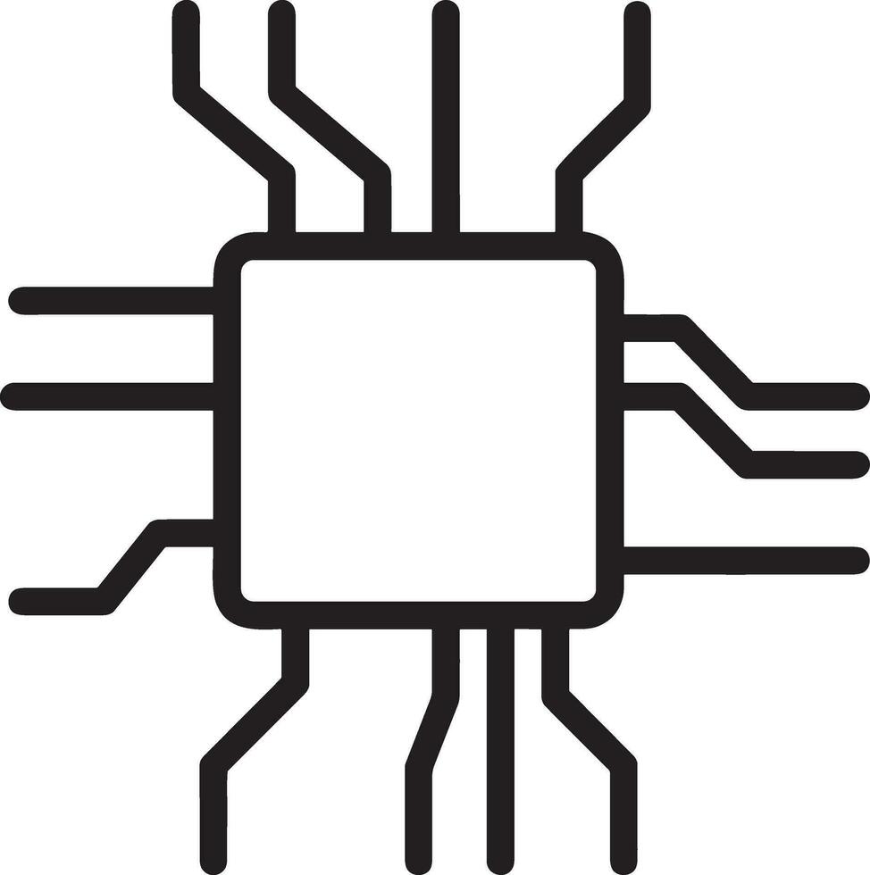 Artificial Intelligence icon symbol vector image. Illustration of the brain robot learning human smart algorithm design image.