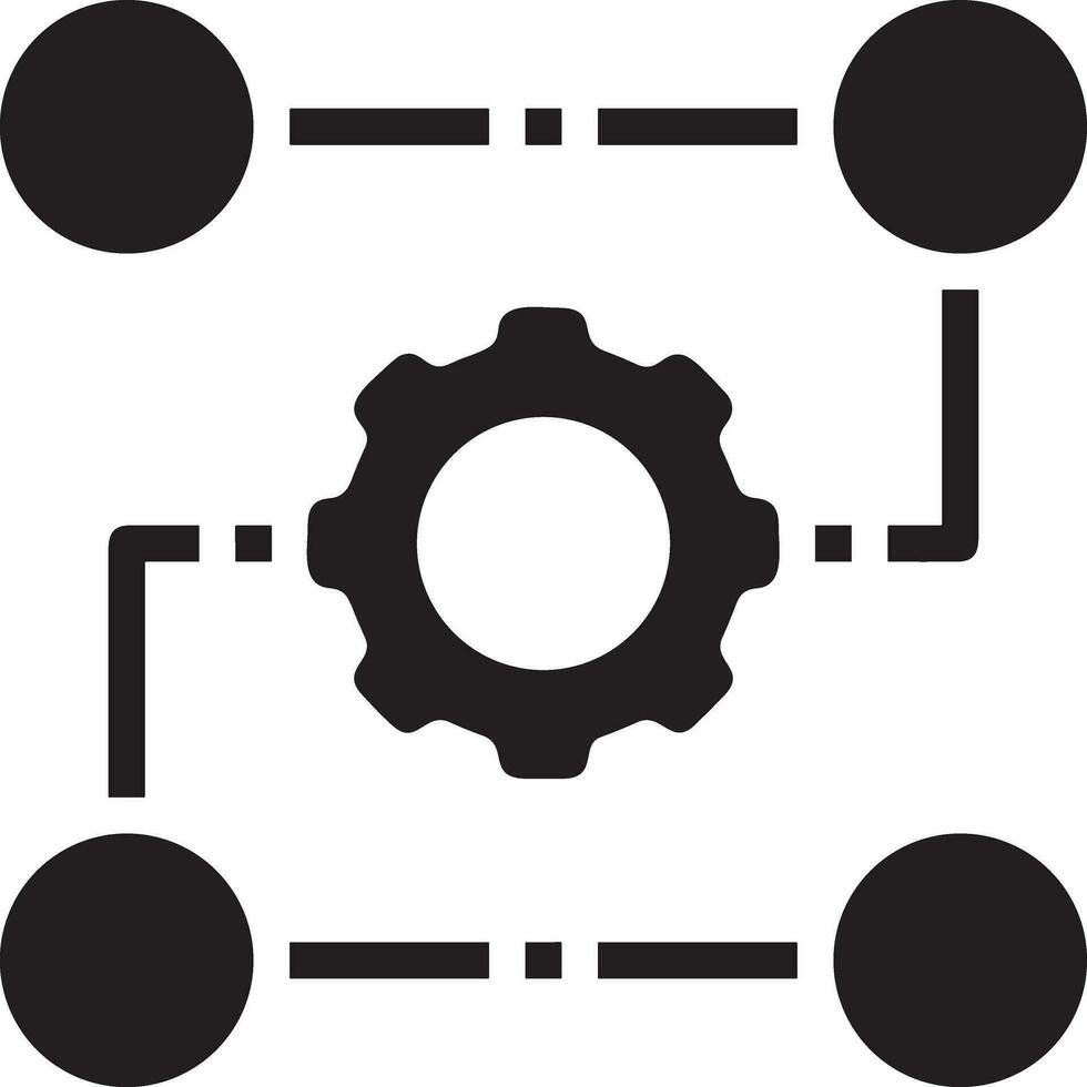 Artificial Intelligence icon symbol vector image. Illustration of the brain robot learning human smart algorithm design image.