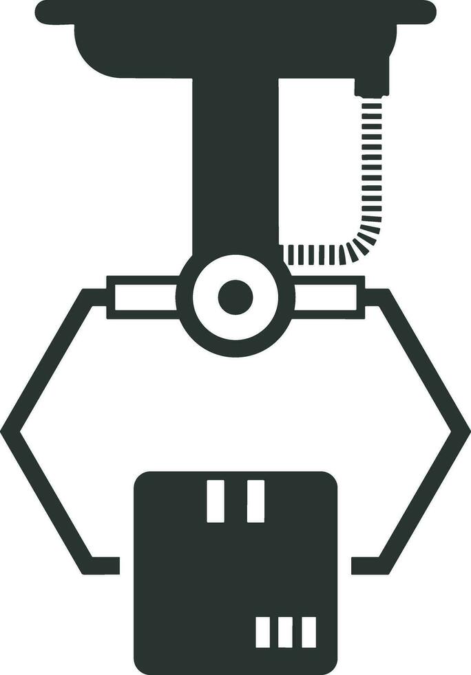 Artificial Intelligence icon symbol vector image. Illustration of the brain robot learning human smart algorithm design image.
