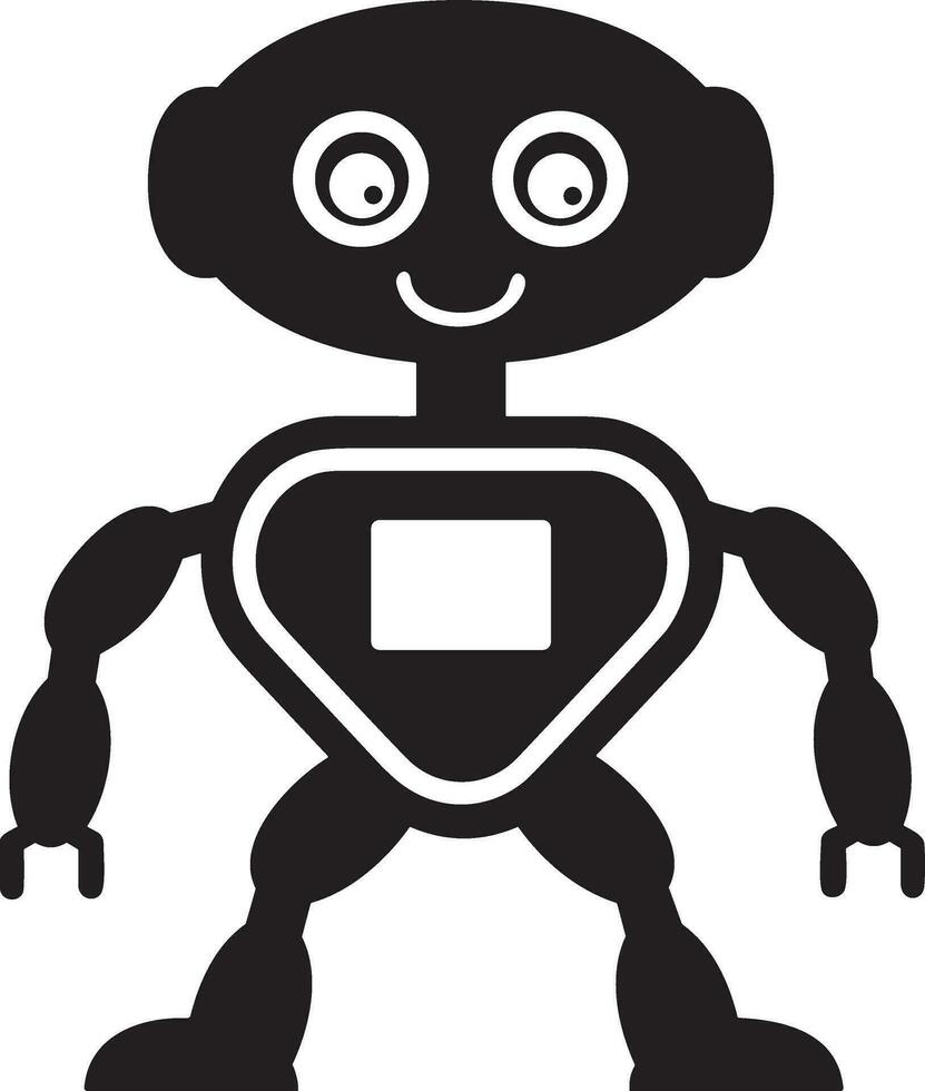 Artificial Intelligence icon symbol vector image. Illustration of the brain robot learning human smart algorithm design image.