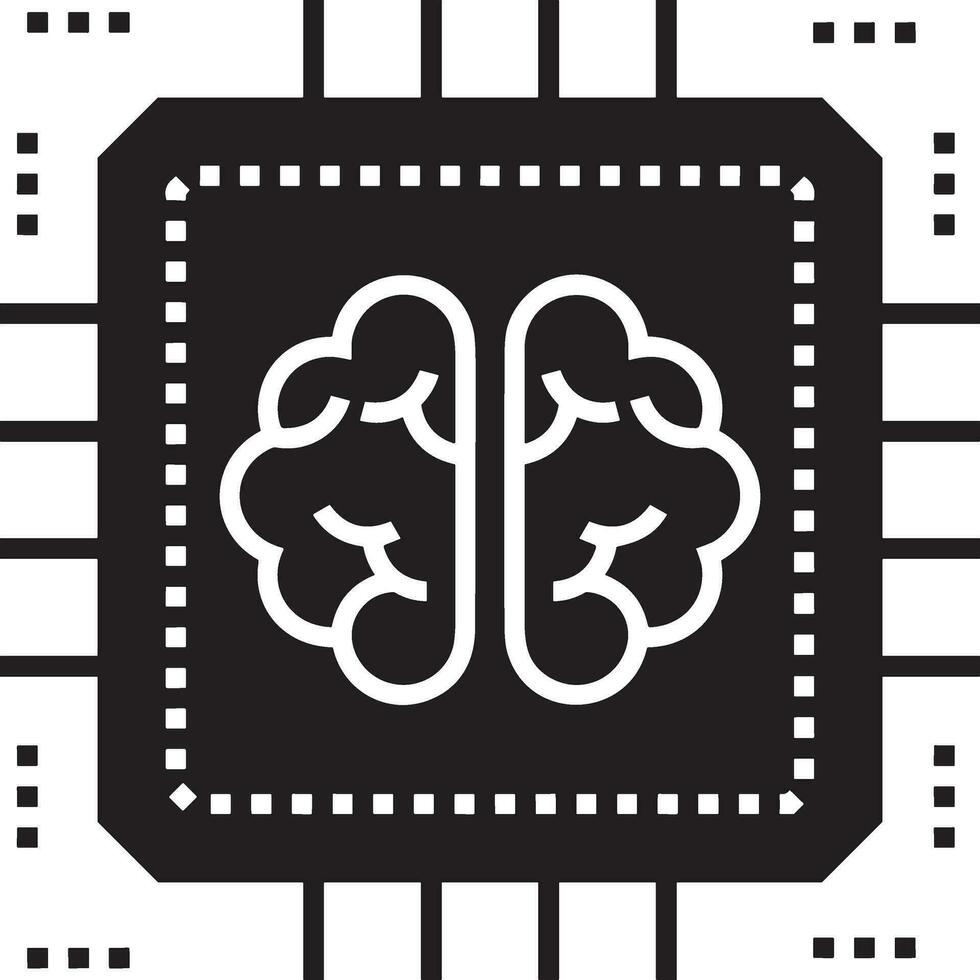 Artificial Intelligence icon symbol vector image. Illustration of the ...