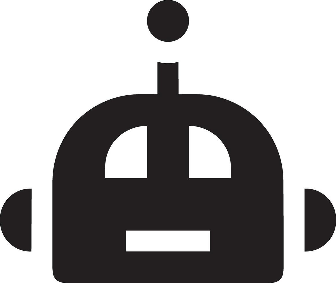 Artificial Intelligence icon symbol vector image. Illustration of the brain robot learning human smart algorithm design image.