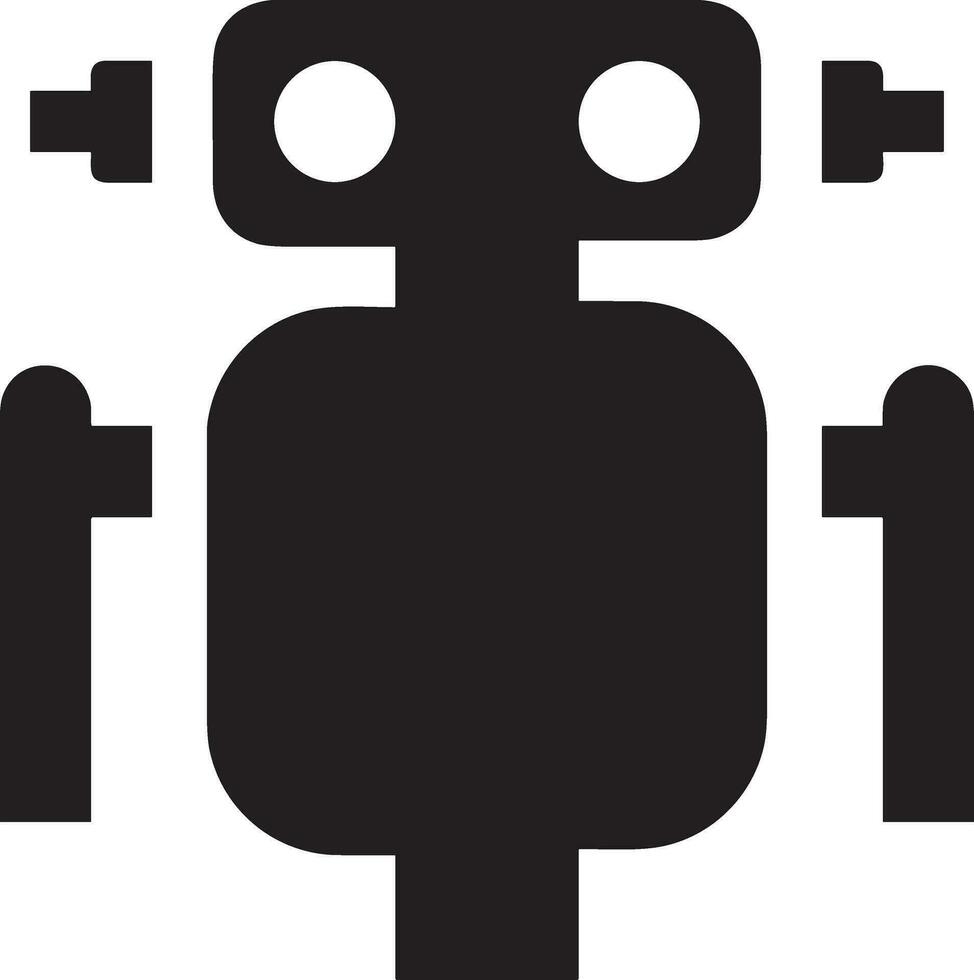 Artificial Intelligence icon symbol vector image. Illustration of the brain robot learning human smart algorithm design image.