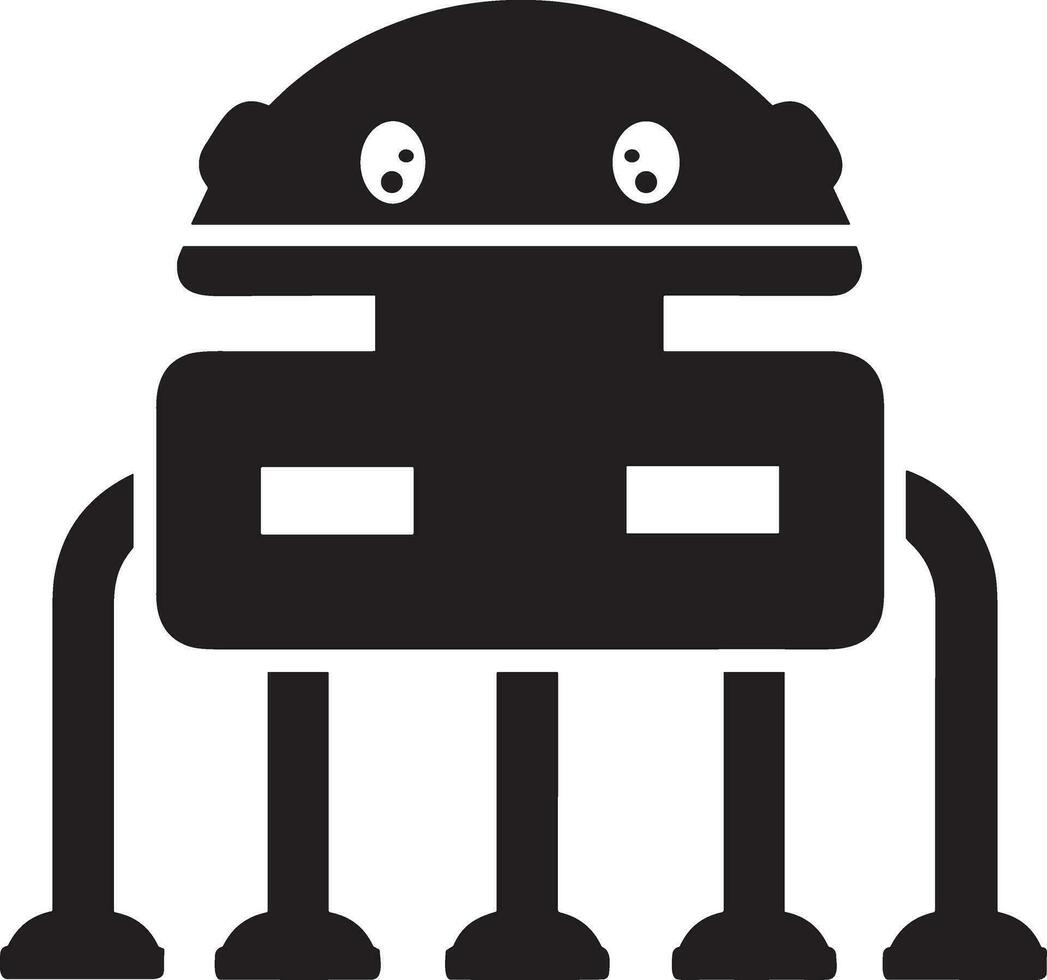 Artificial Intelligence icon symbol vector image. Illustration of the brain robot learning human smart algorithm design image.