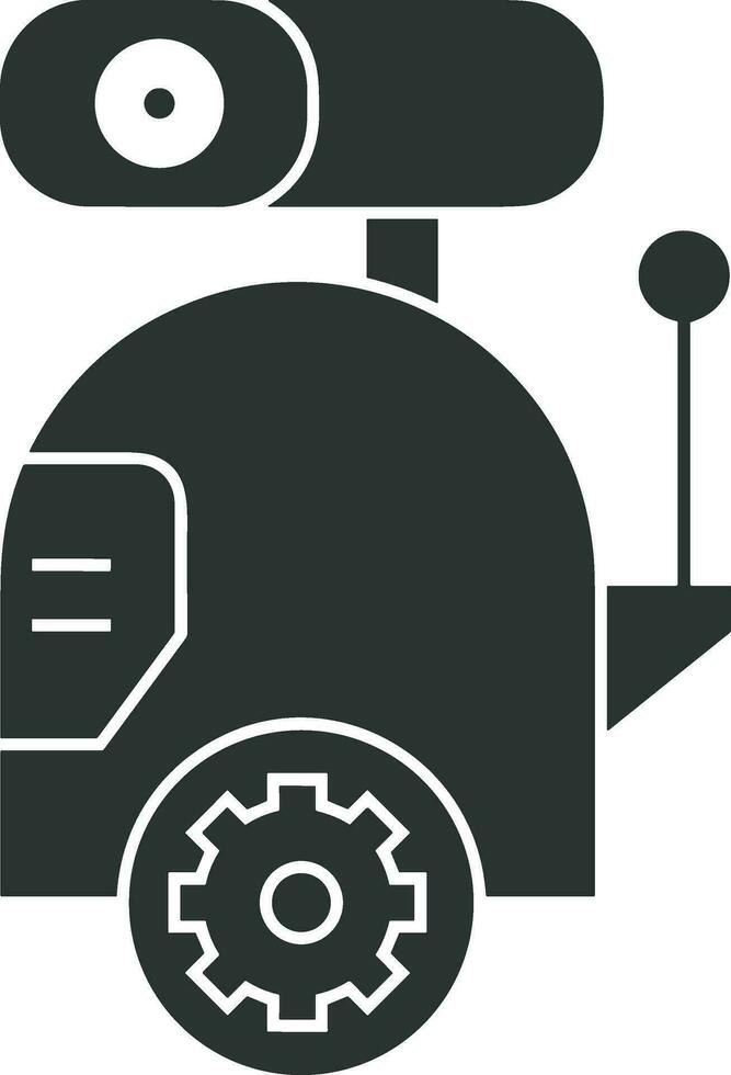 Artificial Intelligence icon symbol vector image. Illustration of the brain robot learning human smart algorithm design image.