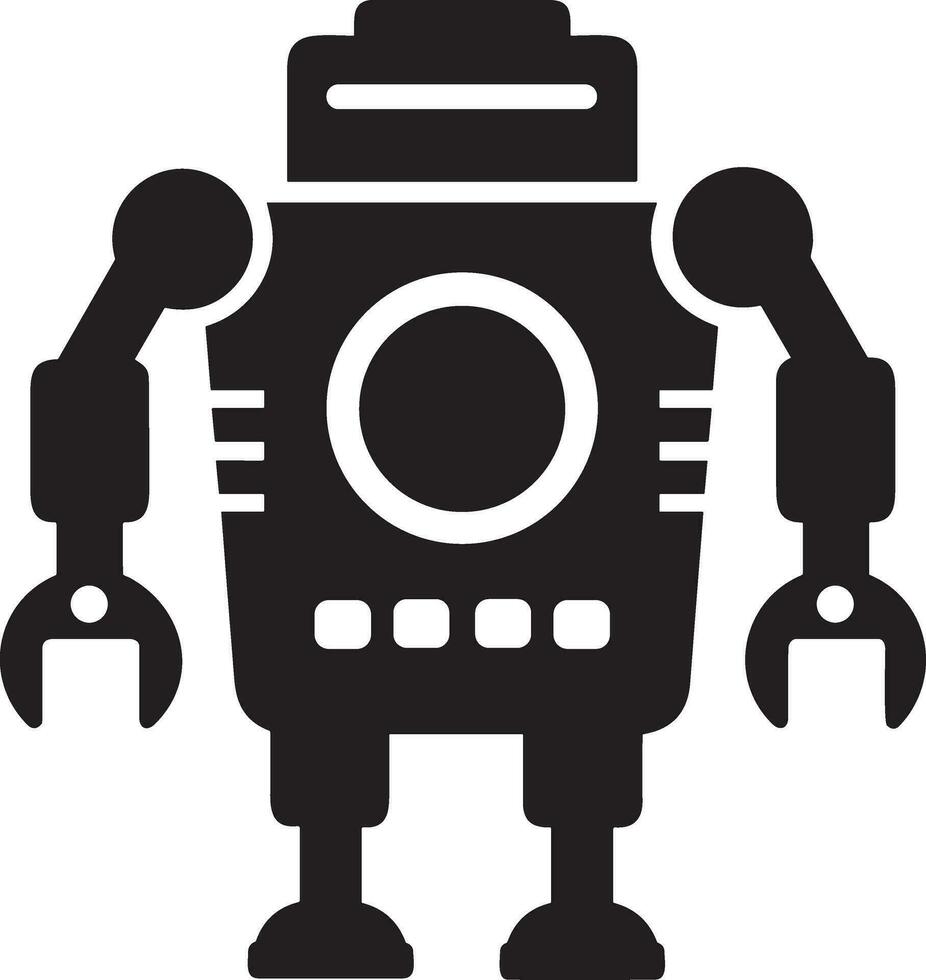 Artificial Intelligence icon symbol vector image. Illustration of the brain robot learning human smart algorithm design image.