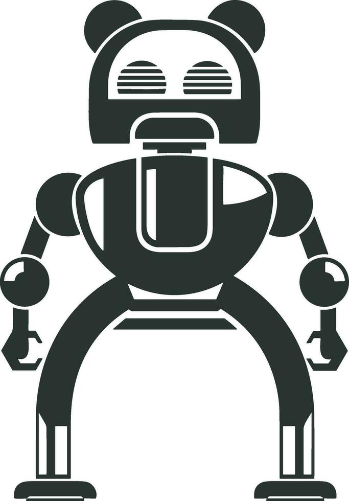 Artificial Intelligence icon symbol vector image. Illustration of the brain robot learning human smart algorithm design image.
