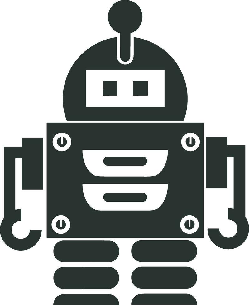 Artificial Intelligence icon symbol vector image. Illustration of the brain robot learning human smart algorithm design image.