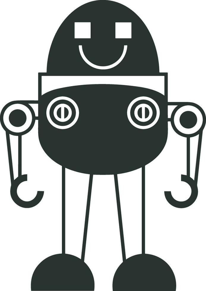 Artificial Intelligence icon symbol vector image. Illustration of the brain robot learning human smart algorithm design image.