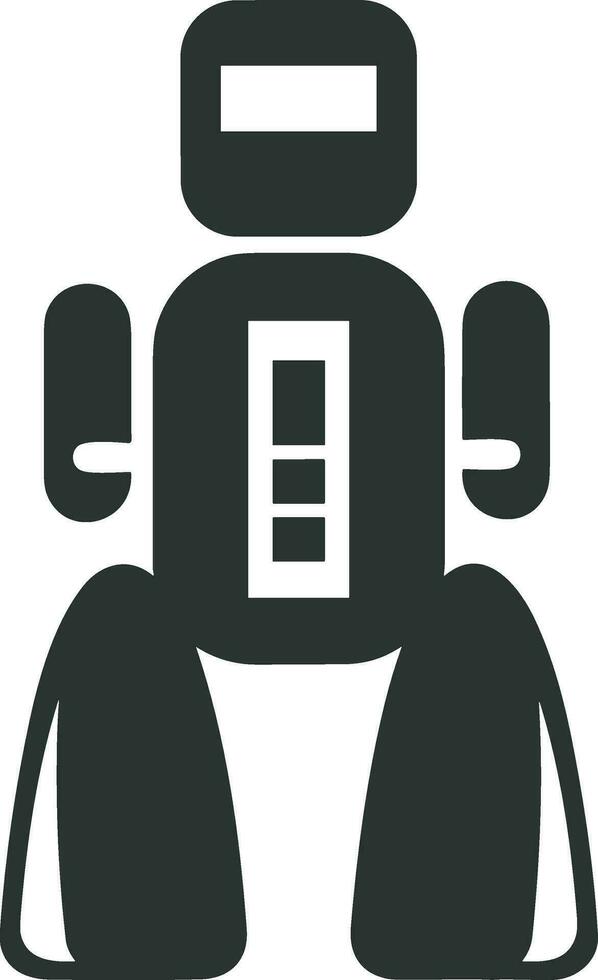 Artificial Intelligence icon symbol vector image. Illustration of the brain robot learning human smart algorithm design image.