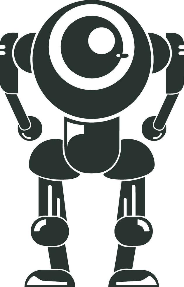 Artificial Intelligence icon symbol vector image. Illustration of the brain robot learning human smart algorithm design image.