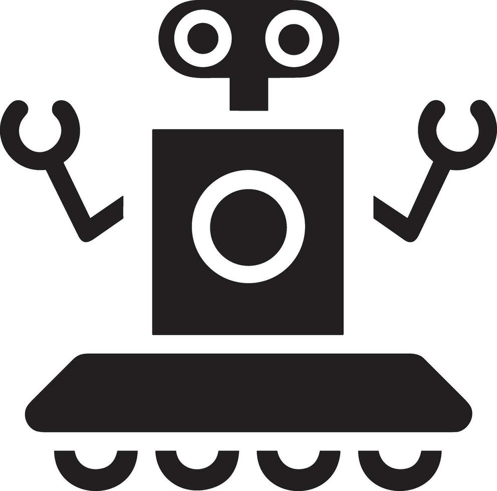 Artificial Intelligence icon symbol vector image. Illustration of the brain robot learning human smart algorithm design image.