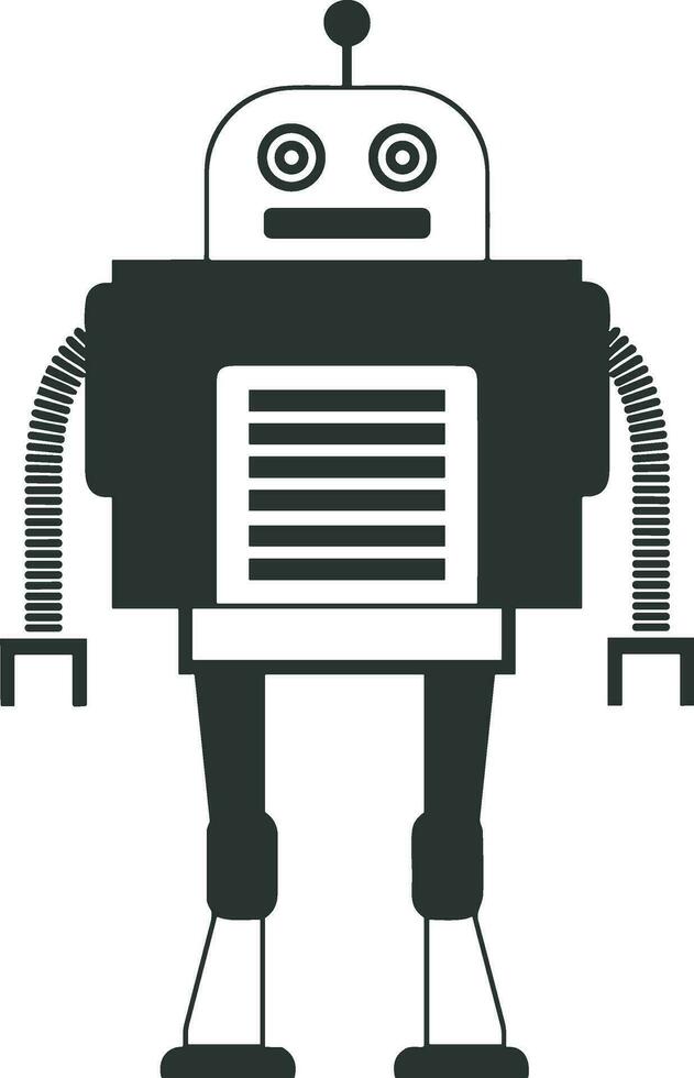 Artificial Intelligence icon symbol vector image. Illustration of the brain robot learning human smart algorithm design image.
