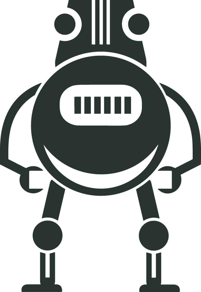 Artificial Intelligence icon symbol vector image. Illustration of the brain robot learning human smart algorithm design image.