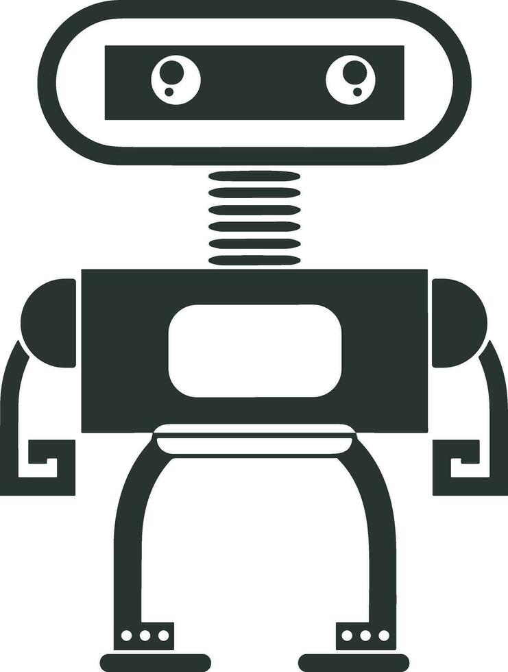 Artificial Intelligence icon symbol vector image. Illustration of the brain robot learning human smart algorithm design image.