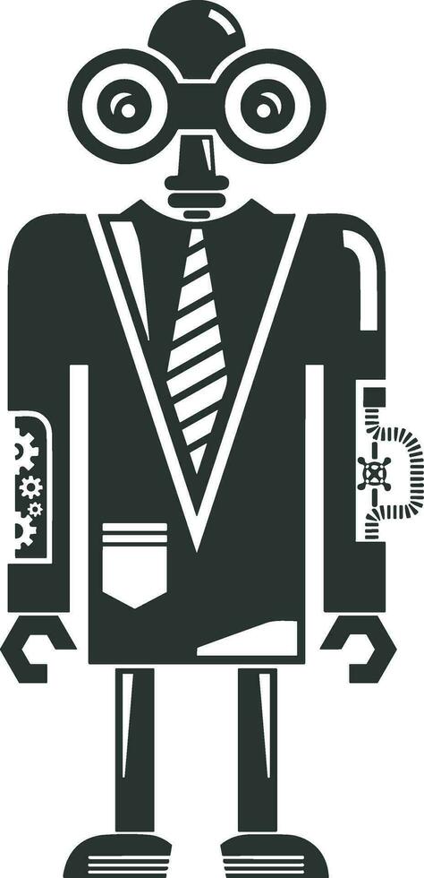 Artificial Intelligence icon symbol vector image. Illustration of the brain robot learning human smart algorithm design image.