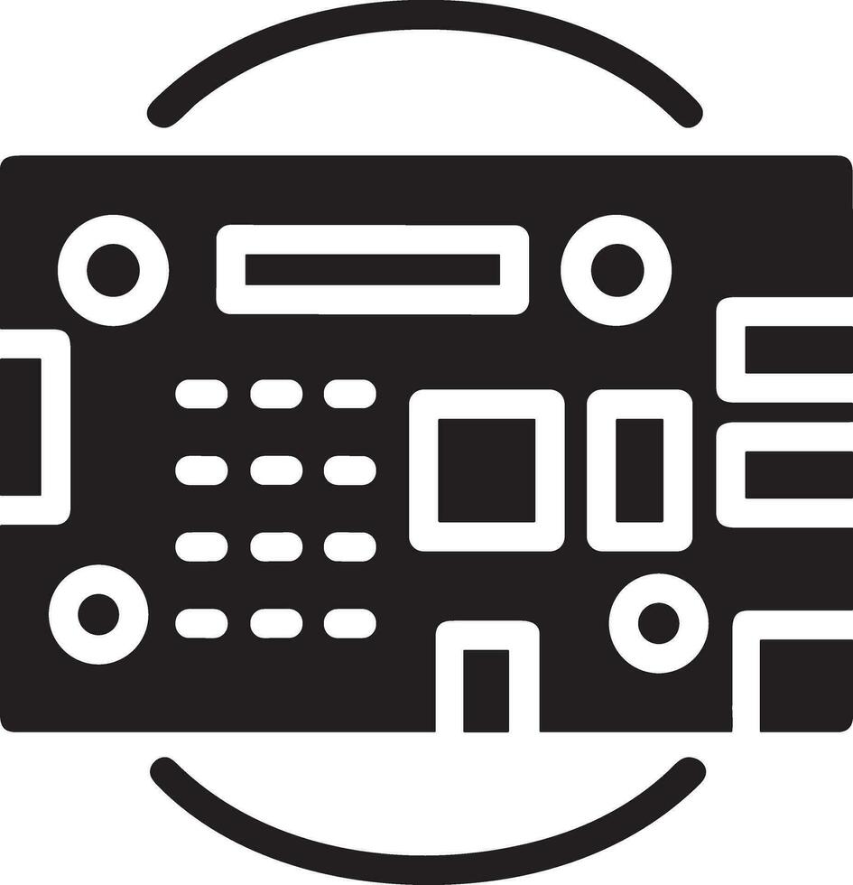 Artificial Intelligence icon symbol vector image. Illustration of the brain robot learning human smart algorithm design image.