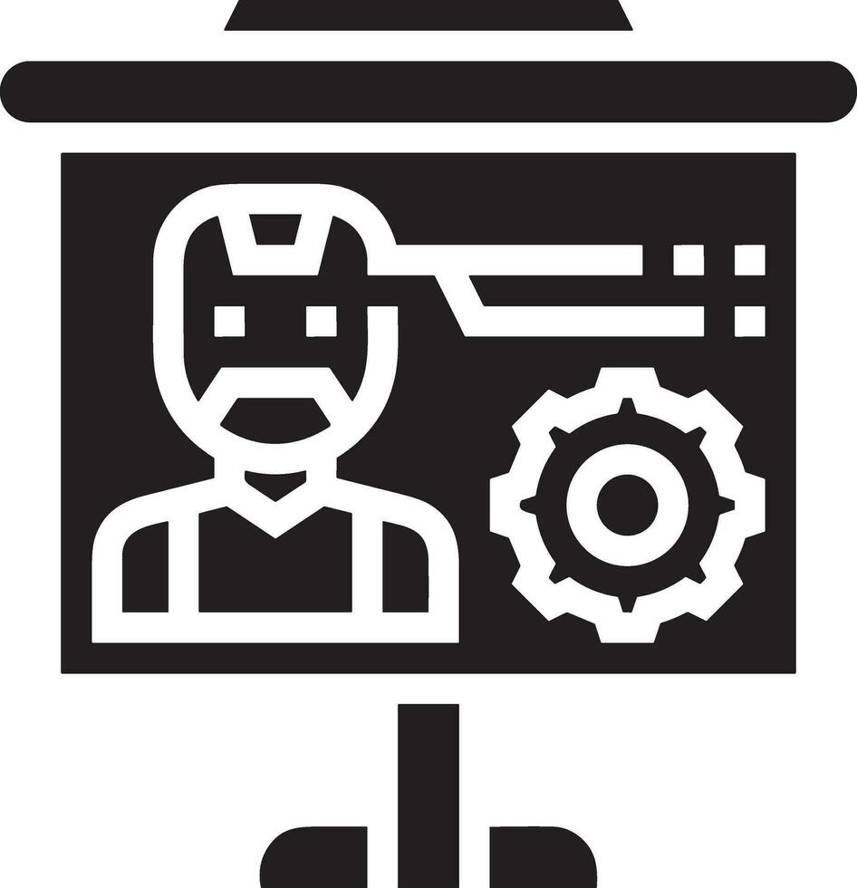 Artificial Intelligence icon symbol vector image. Illustration of the brain robot learning human smart algorithm design image.