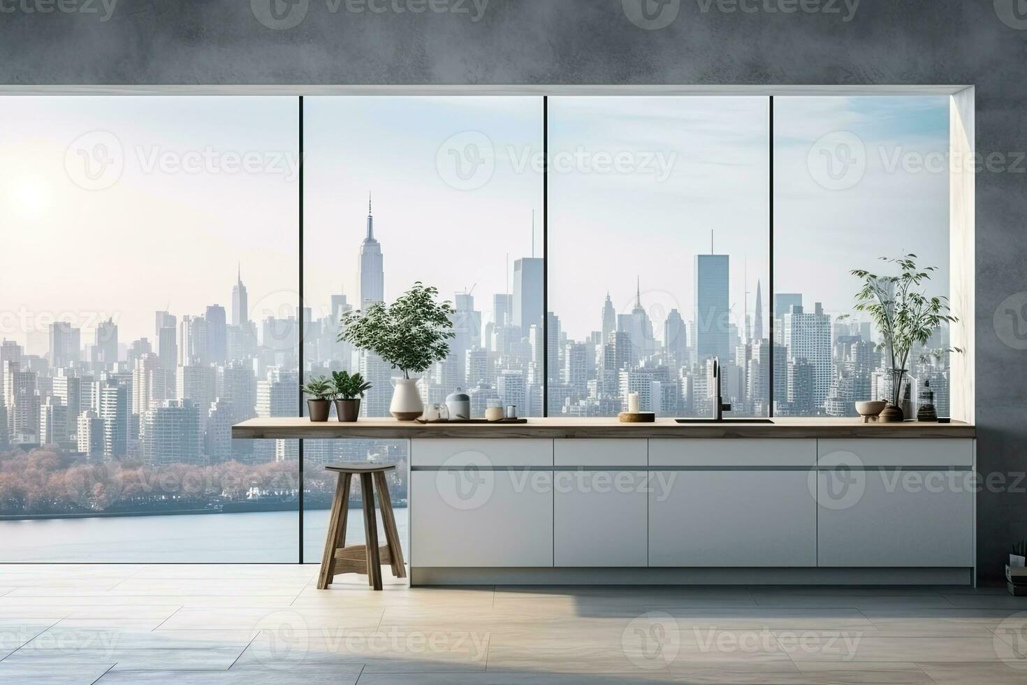 air fryer appliance is on white marble table in nice interior design  kitchen dinning room of house. Generative Ai 28299295 Stock Photo at  Vecteezy