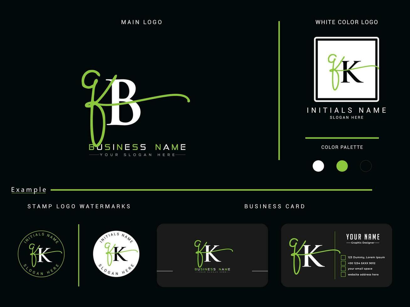 Minimalist Qb Signature Apparel Logo, Unique Luxury QB Logo Letter Vector With Business Branding