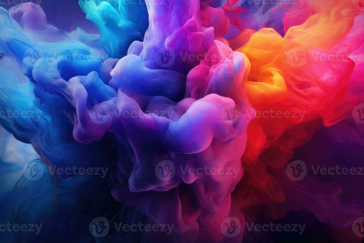 Ai generated abstract background in bright colors, splash of colors. A rich burst of colorful wave for a variety of designs and text substrates. photo