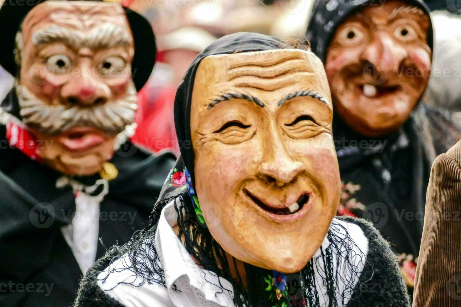 People in costume at the Carnival of Venice photo