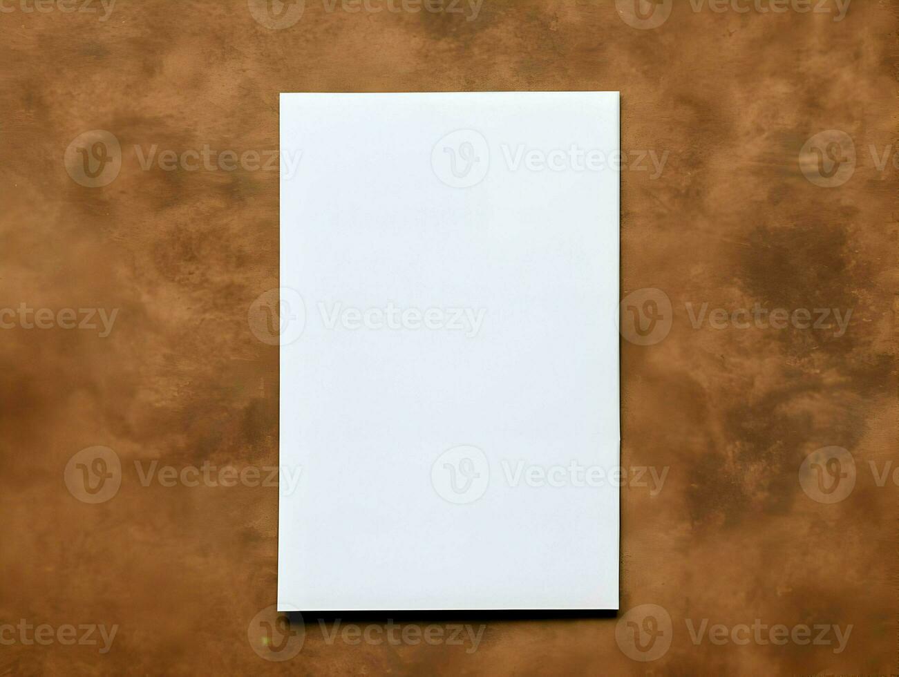 Thin paper blank white mock up. High-resolution. AI Generative photo