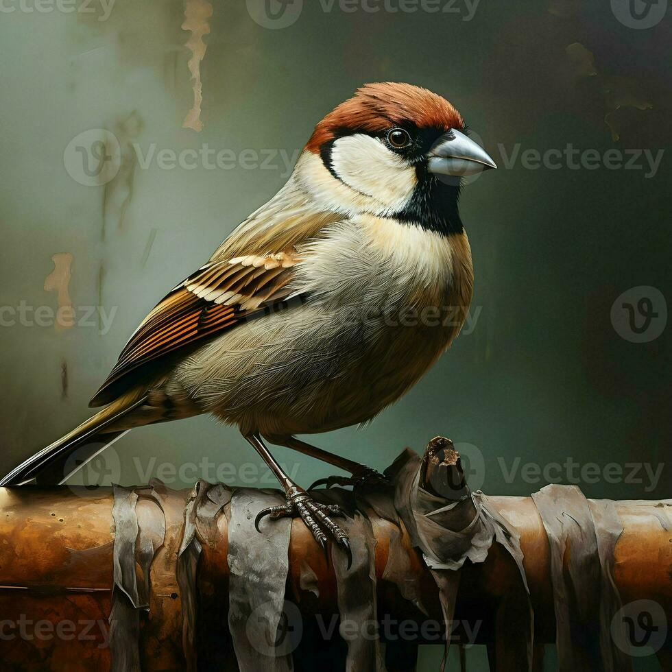 Sparrow. High quality. AI Generative photo