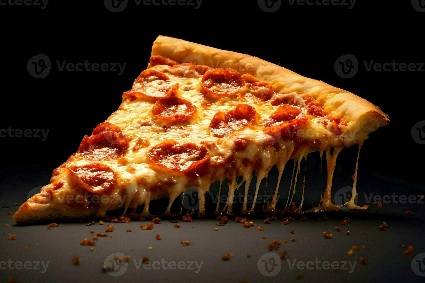 Slice of pizza. High-resolution. AI Generative 33281907 Stock Photo at ...