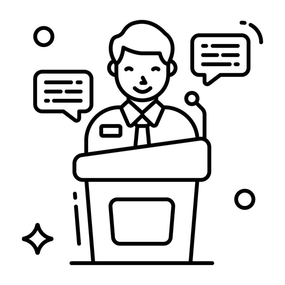 Perfect design icon of speech vector