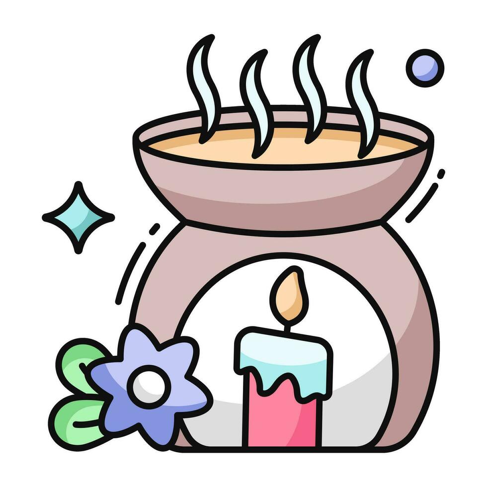 Trendy design icon of aromatherapy vector
