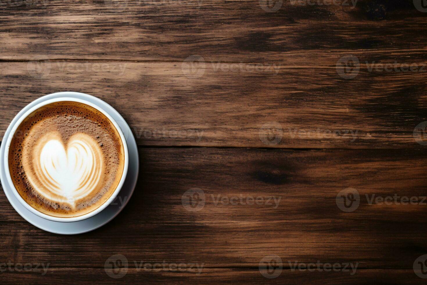 A nice glass of coffee on the table, AI generated photo