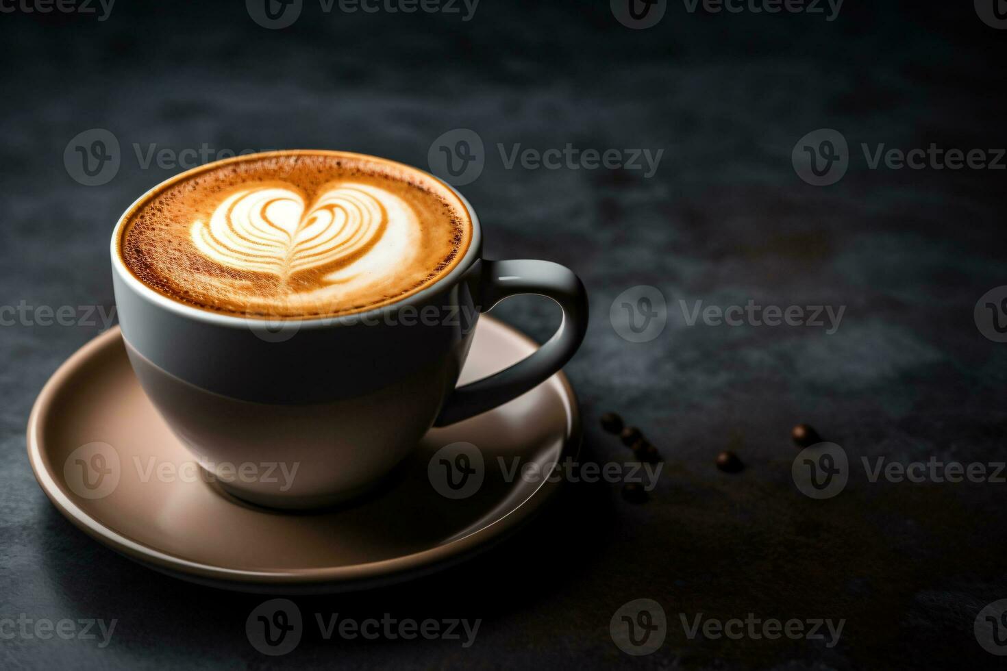 A nice glass of coffee on the table, AI generated photo