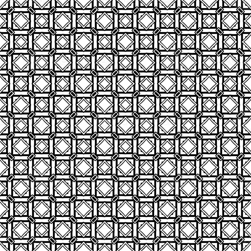 Black seamless abstract pattern. Overlay for background and backdrop. Ornamental design. PNG graphic illustration with transparent background.