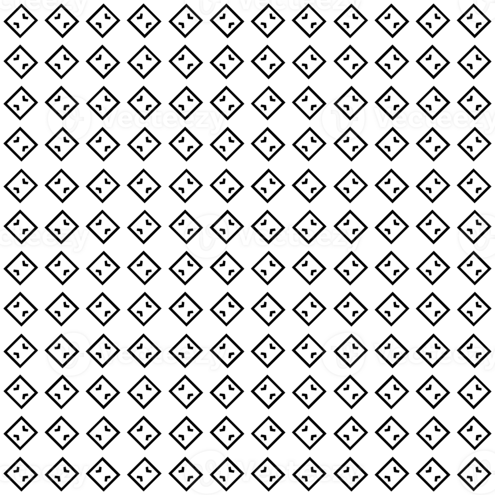 Black seamless abstract pattern. Overlay for background and backdrop. Ornamental design. PNG graphic illustration with transparent background.