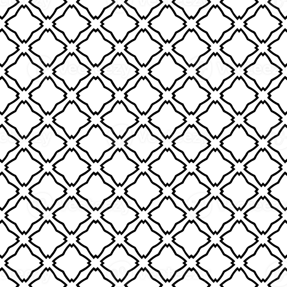 Black seamless abstract pattern. Overlay for background and backdrop. Ornamental design. PNG graphic illustration with transparent background.