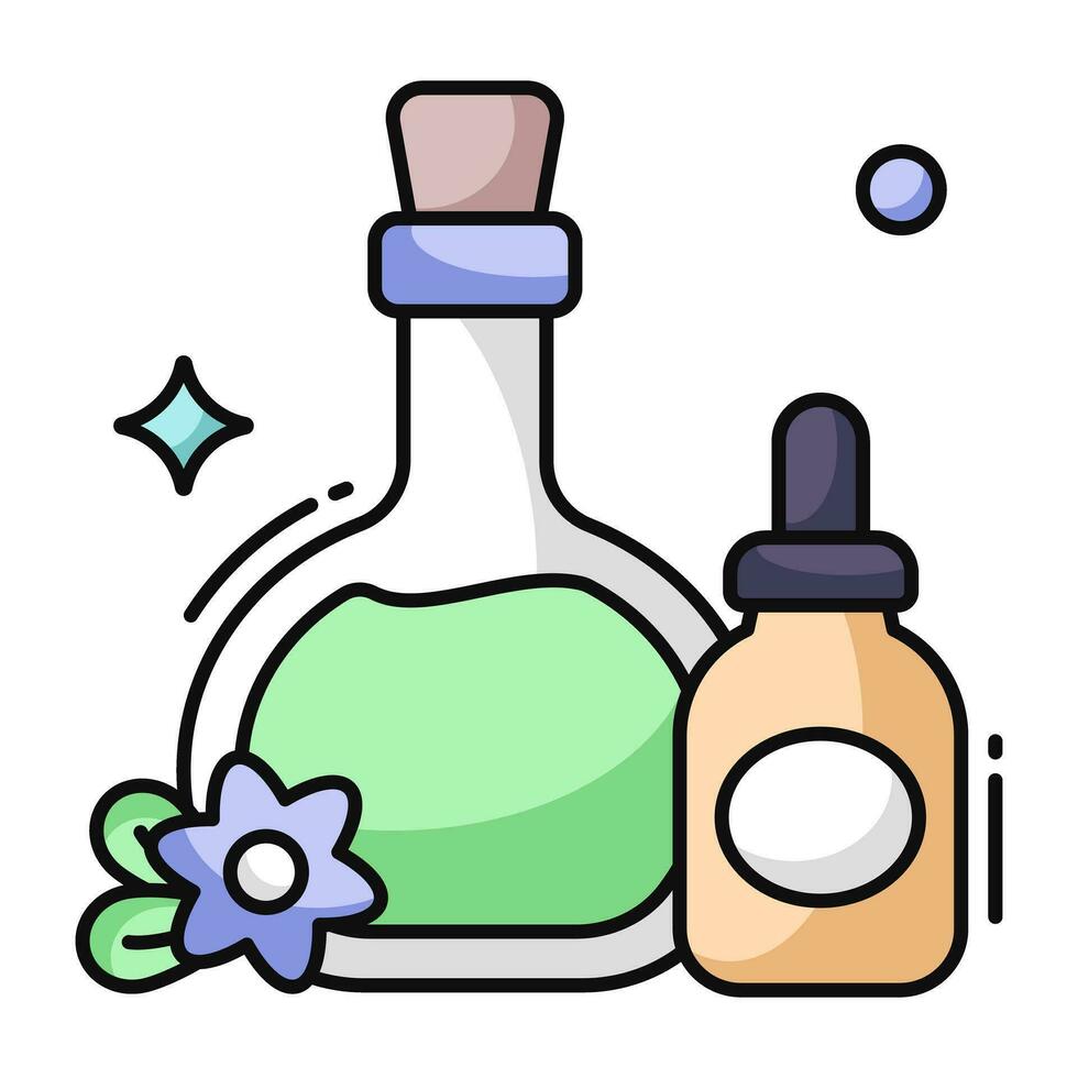 A unique design icon of perfume vector