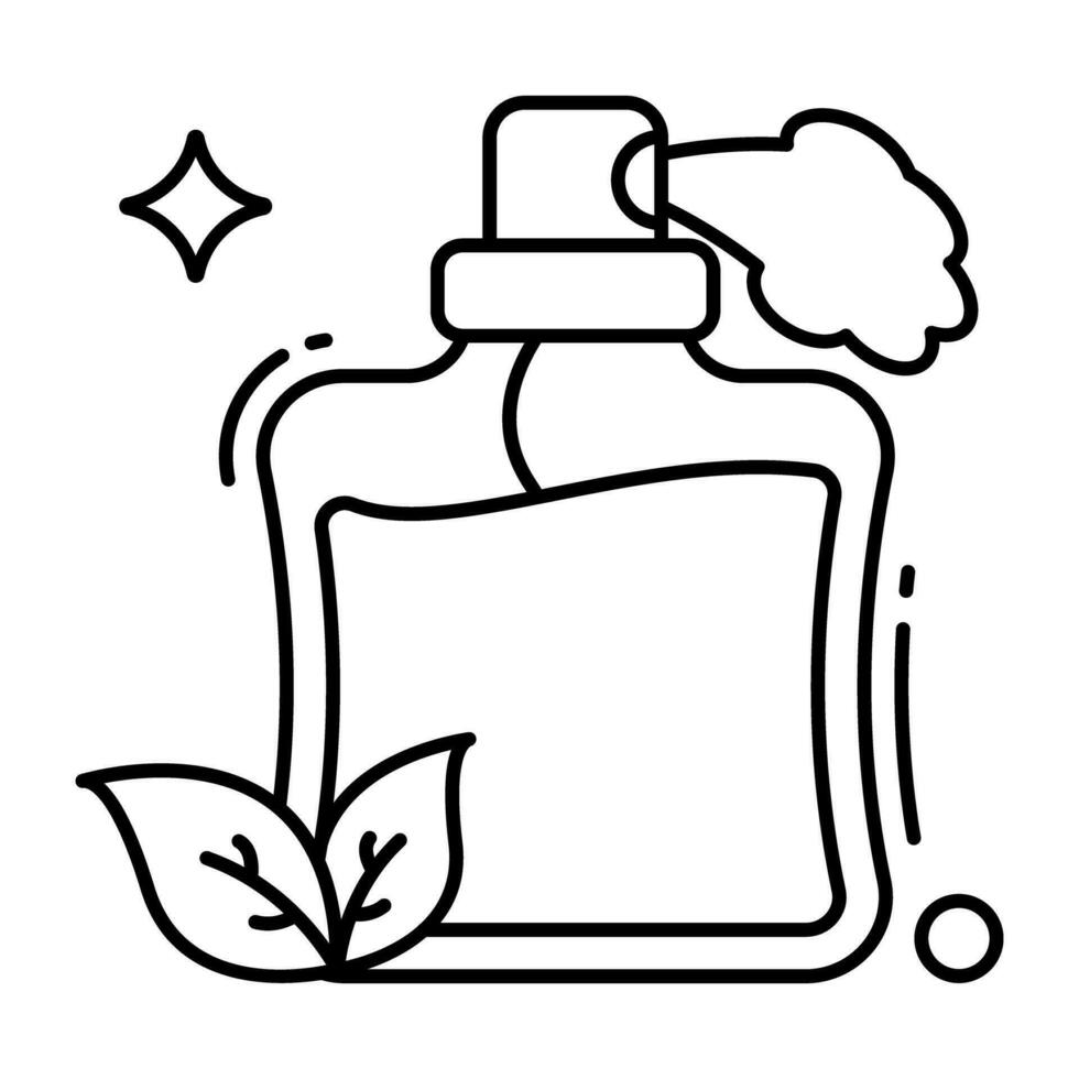 un único diseño icono de perfume vector