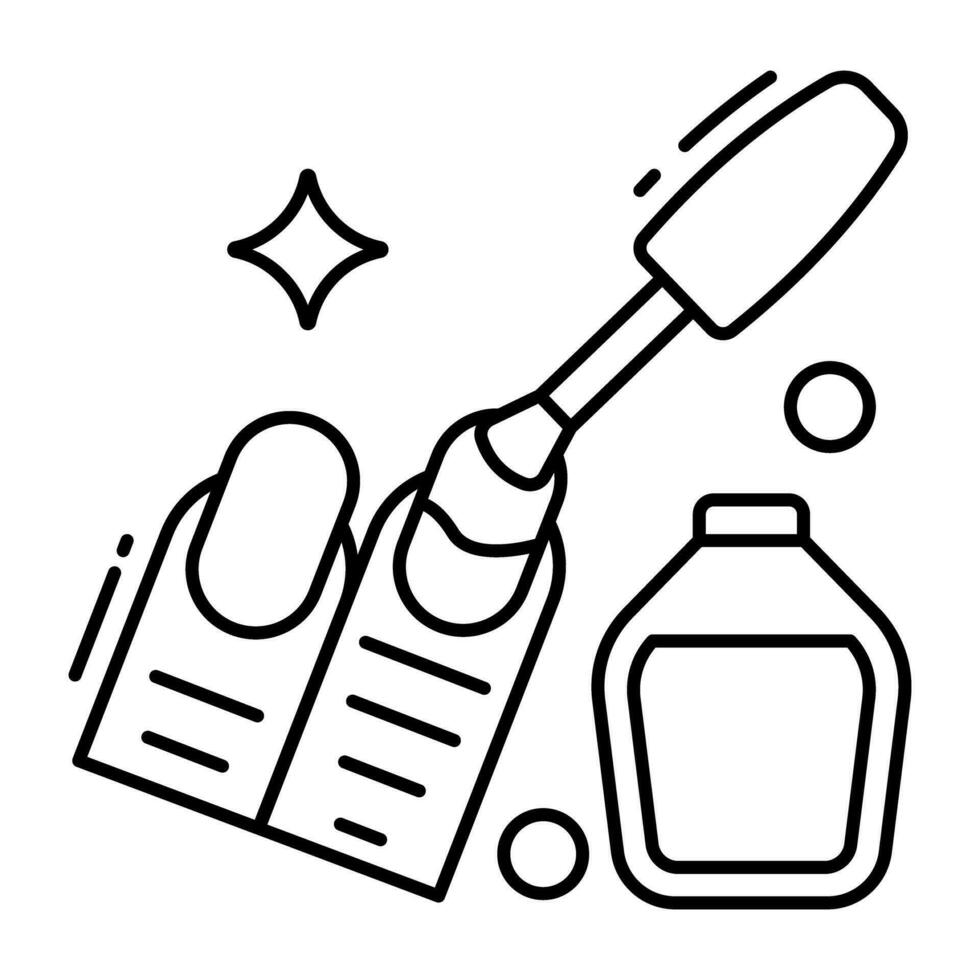 Nail polish icon isolated on white background vector