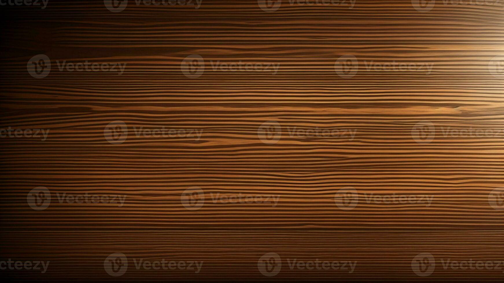 Wood background banner panorama Brown acoustic panels, wooden boards panel pattern texture. AI Generated photo