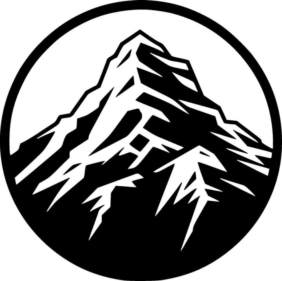 Mountain Range, Minimalist and Simple Silhouette - Vector illustration