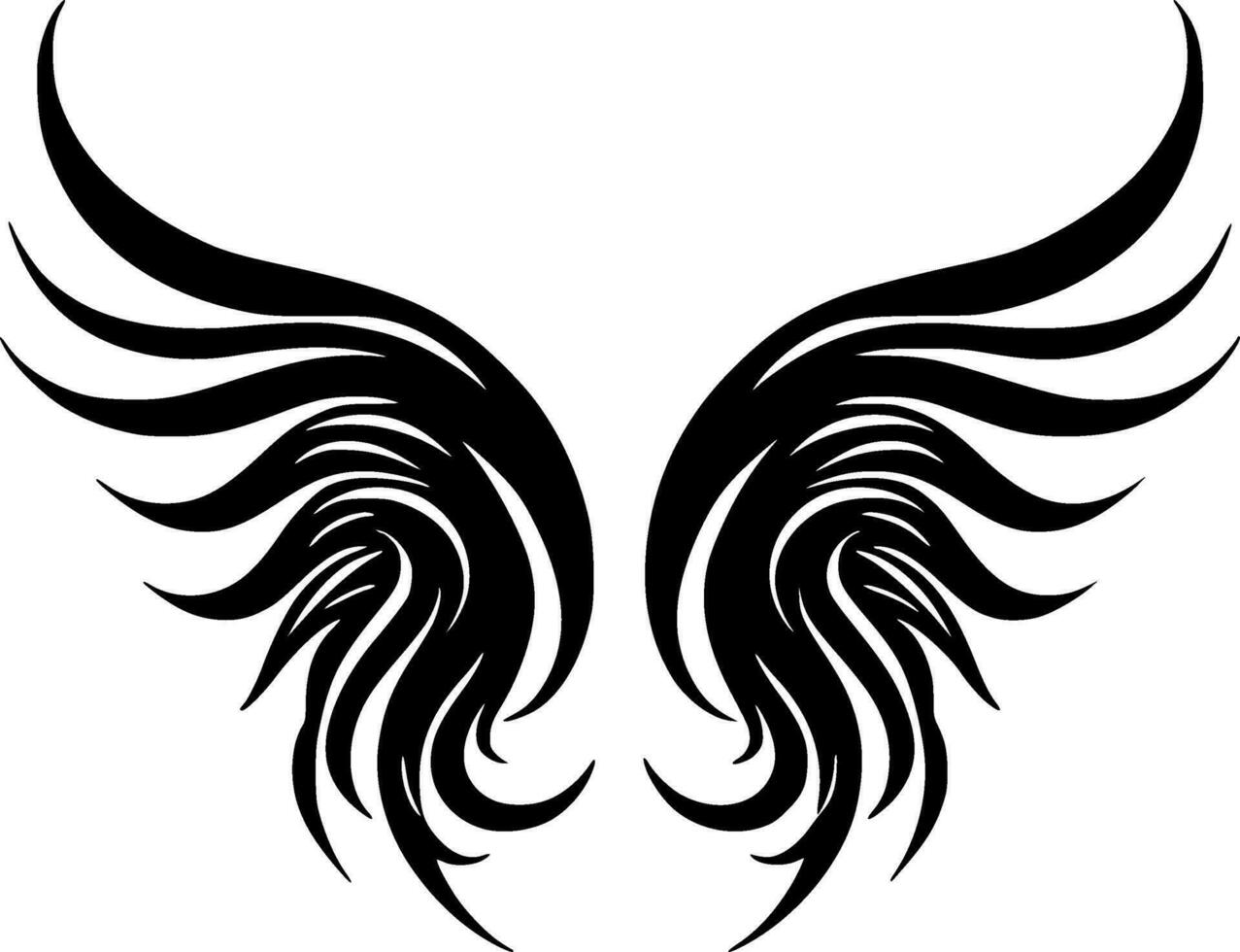 Angel Wings - Minimalist and Flat Logo - Vector illustration