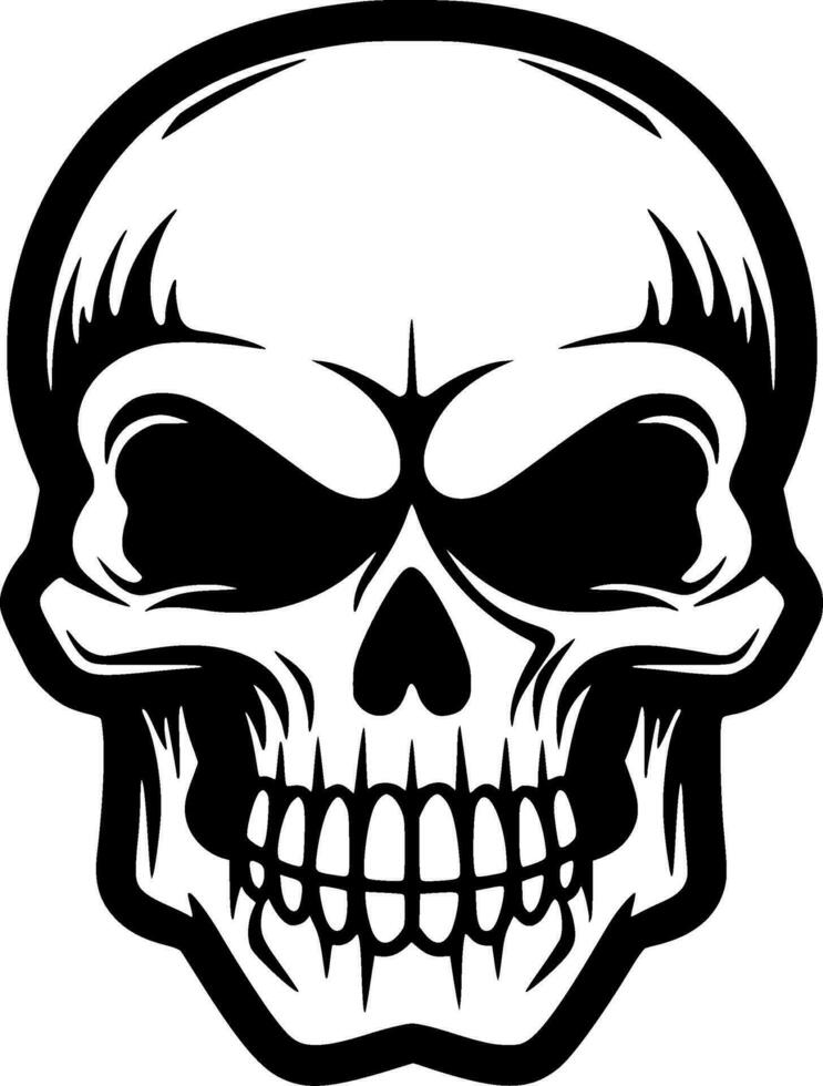 Skull - Minimalist and Flat Logo - Vector illustration