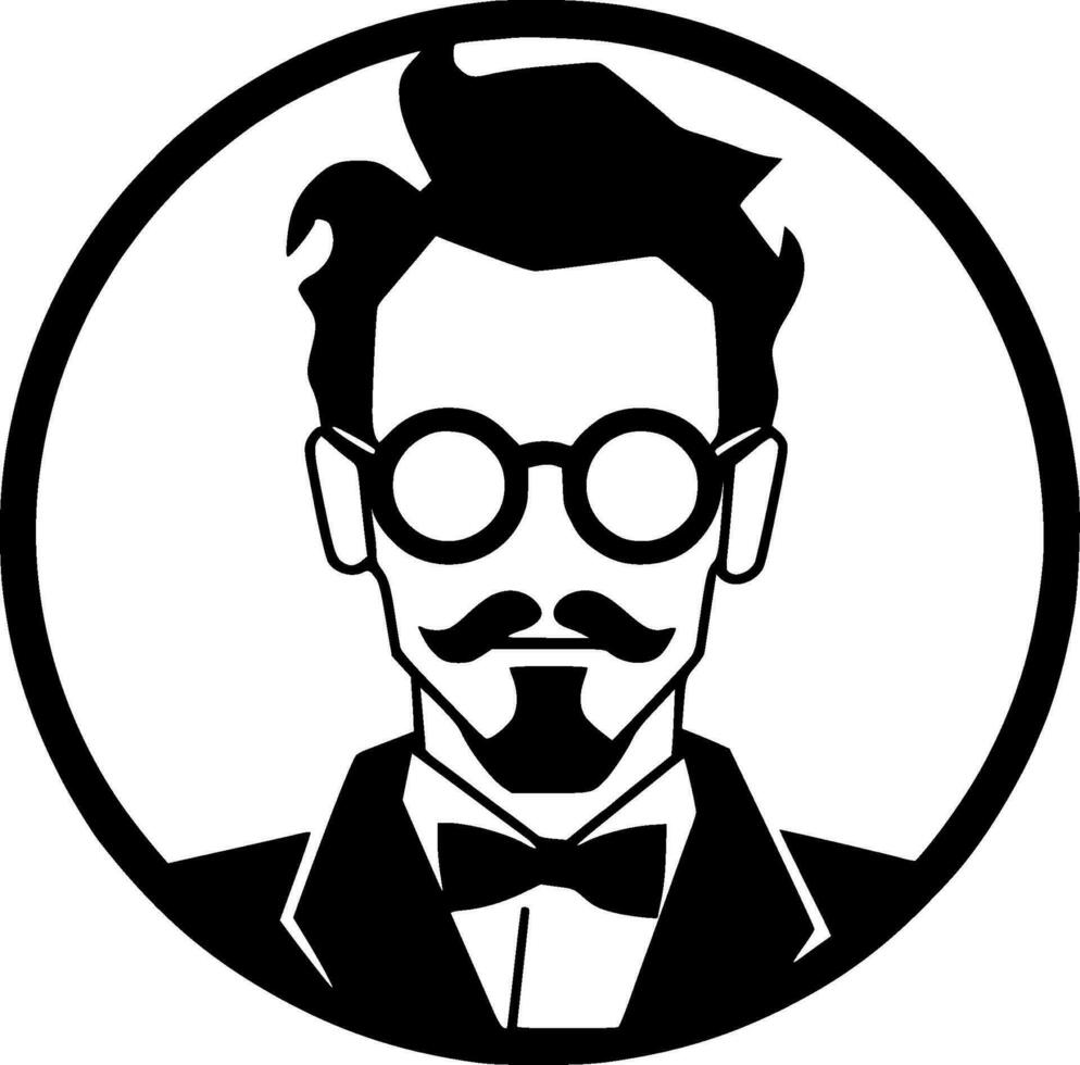 profesor - minimalista y plano logo - vector ilustración