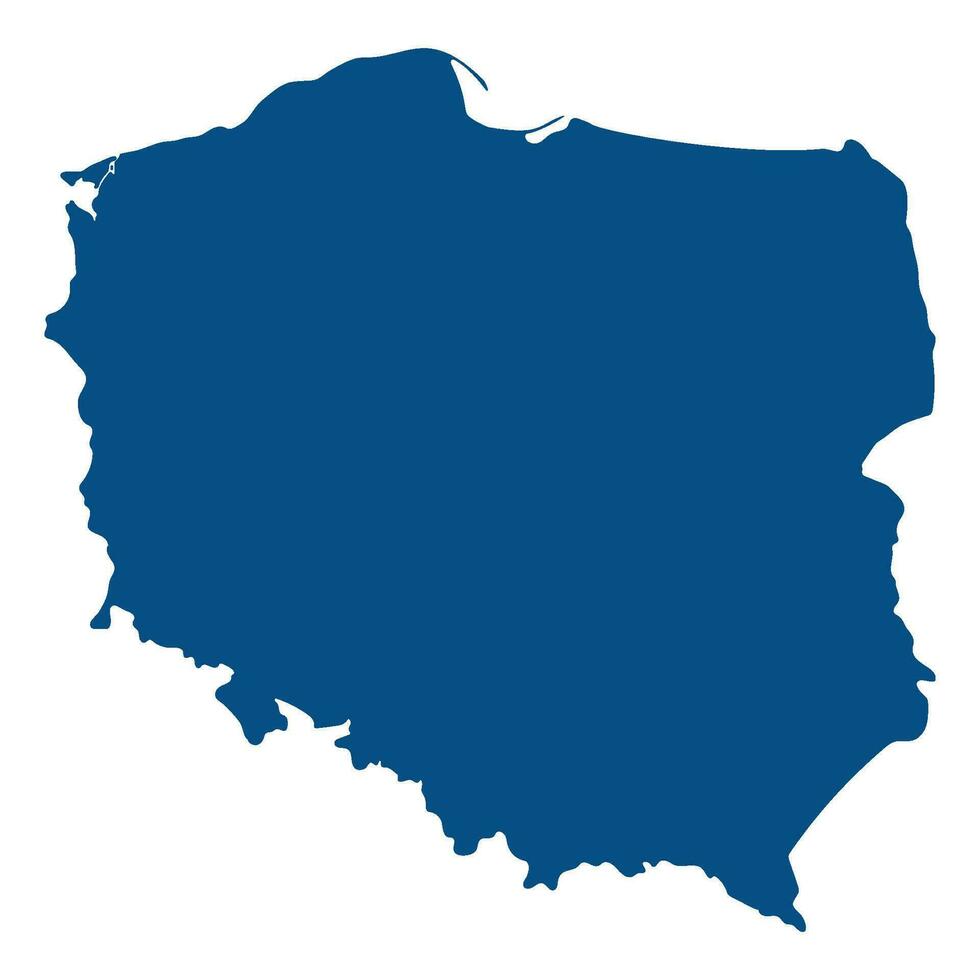 Poland map. Map of Poland in high details vector