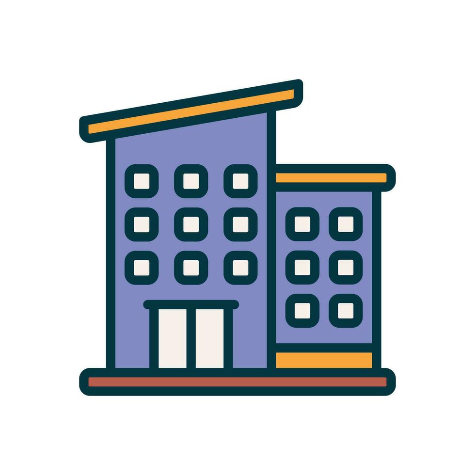company fille color icon. vector icon for your website, mobile, presentation, and logo design.