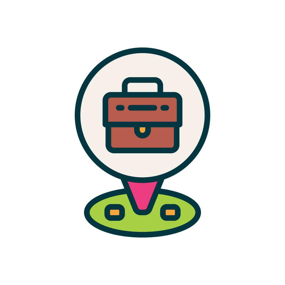 job location fille color icon. vector icon for your website, mobile, presentation, and logo design.