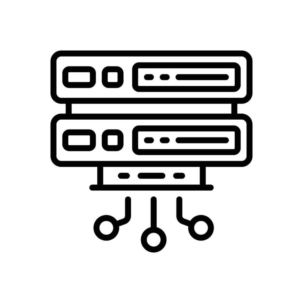 server line icon. vector icon for your website, mobile, presentation, and logo design.